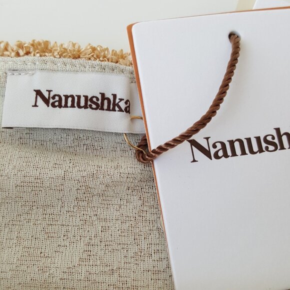 Nanushka ! Micca mini raffia skirt (size/1, 12/ inch) - Picture 6 of 9